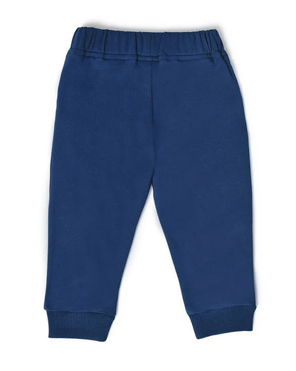 Mi Arcus Misty Blue Sweatshirt & Pajama Set-Cotton-Solid-For Infants