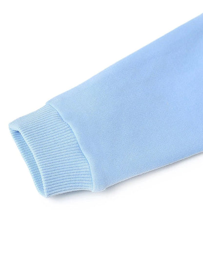 Mi Arcus Misty Blue Sweatshirt & Pajama Set-Cotton-Solid-For Infants