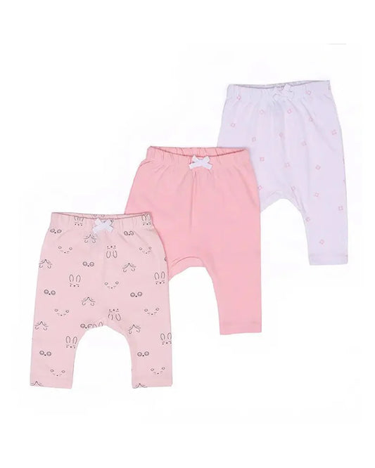 Mi Arcus Lavender & Pastel Pink Pajama Set-Cotton-Printed-For Infants