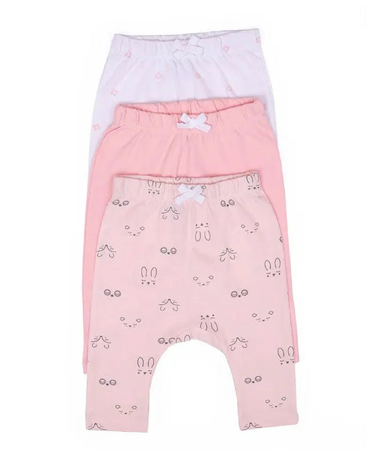 Mi Arcus Lavender & Pastel Pink Pajama Set-Cotton-Printed-For Infants