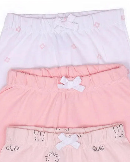 Mi Arcus Lavender & Pastel Pink Pajama Set-Cotton-Printed-For Infants