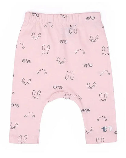 Mi Arcus Lavender & Pastel Pink Pajama Set-Cotton-Printed-For Infants