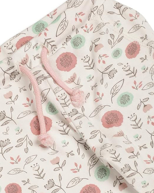 Mi Arcus Pink & White Pajama Set-Cotton-Printed-Pack of 2-For Infants