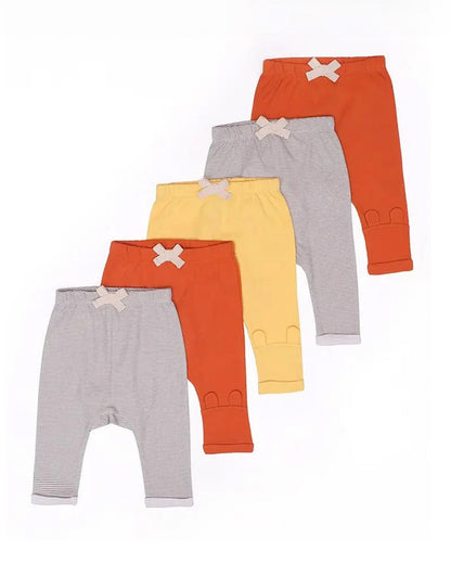 Mi Arcus Multicolor Pajama Set-Cotton-Printed-Pack of 5-For Infants