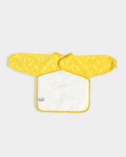 Mi Arcus Dinomite Coverall Full Sleeve Bibs-With Patchwork & Embroidered Design-Velcro Closure-Pack of 2-For Infants