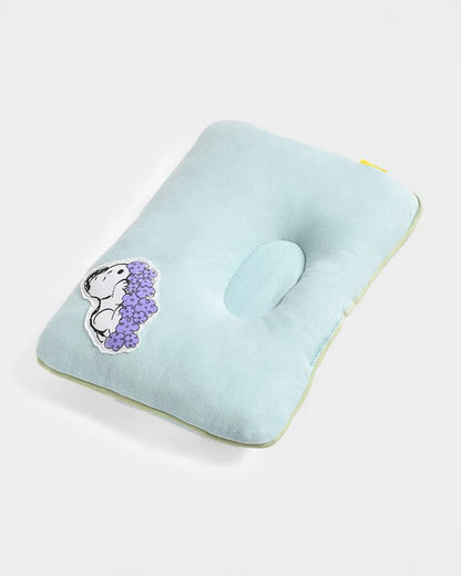 Mi Arcus Peanuts Snoopy Beeby Baby Head Shape Pillow-Ultra Soft Cotton-Pack of 2-For Infants