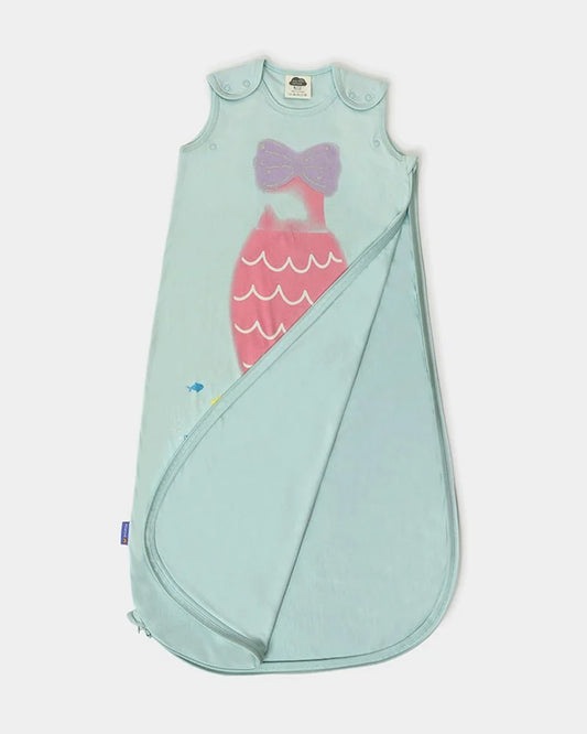 Mi Arcus Mermazing Baby Sleeping Bag-with Zippers & Shoulder Button-Cotton-Blue-Newborn Bed