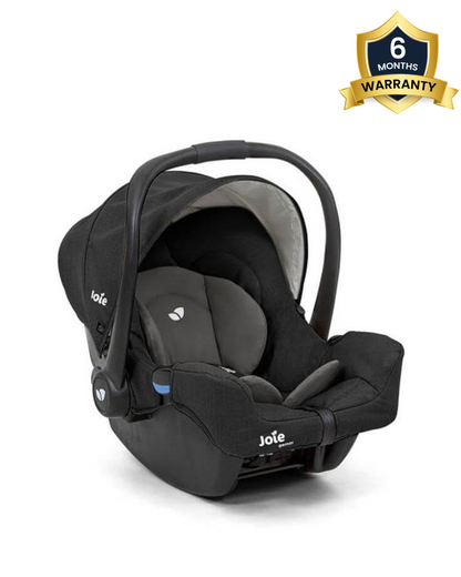 Leclerc Magic Fold Plus Lightweight Baby Stroller & Joie Gemm Car Seat Travel System-Stroller: (Cabin Friendly, One Touch Fold, For 6M to 5Y)-Car Seat: (Airline Certified, Side Impact Protection, Upto 13 Kg)-Includes Car Seat Adapters-Black & Shale