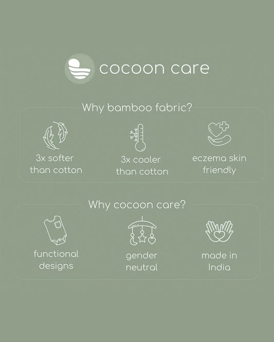 Cocoon Care Bamboo Muslin Sleeping Bag-With Soft & Breathable Muslin-Grows With Your Baby-Cheerful Stripes-For Infants-6 to 12M
