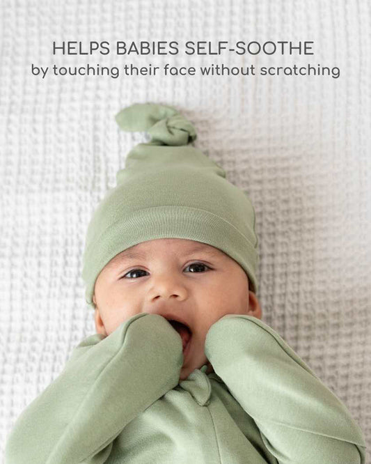 Cocoon Care Bamboo Transition Sleeping Pod/Bag-With Arms Out & Arms Up Options-With Two Ways Zipper-Sage-For Infants-3 to 6M