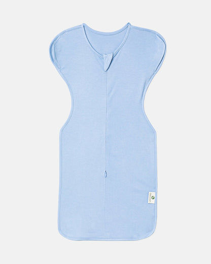 Cocoon Care Bamboo Transition Sleeping Pod/Bag-With Arms Out & Arms Up Options-With Two Way Zipper-Cerulean-For Infants-3 to 6M