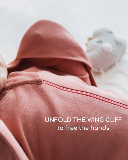 Cocoon Care Bamboo Transition Sleeping Pod/Bag-With Arms Out & Arms Up Options-With Two Way Zipper-Cerulean-For Infants-3 to 6M