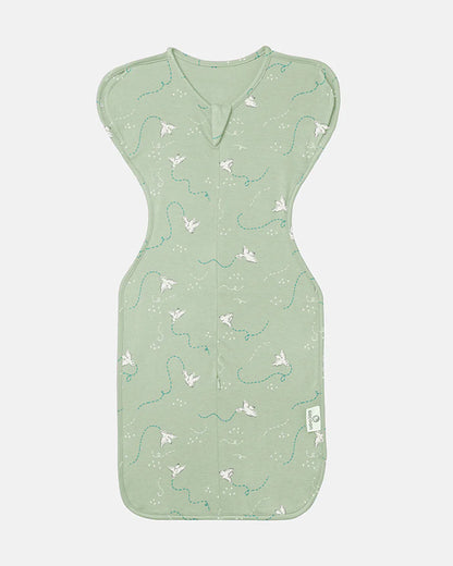 Cocoon Care Bamboo Transition Sleeping Pod/Bag-With Arms Out & Arms Up Options-With Two Way Zipper-Freedom Flighter-For Infants-3 to 6M