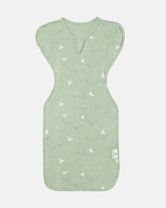 Cocoon Care Bamboo Transition Sleeping Pod/Bag-With Arms Out & Arms Up Options-With Two Way Zipper-Freedom Flighter-For Infants-3 to 6M