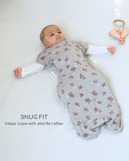 Cocoon Care Bamboo Transition Sleeping Pod/Bag-With Arms Out & Arms Up Options-With Two Way Zipper-Freedom Flighter-For Infants-3 to 6M