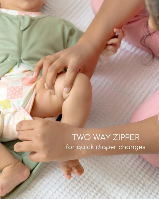 Cocoon Care Bamboo Transition Sleeping Pod/Bag-With Arms Out & Arms Up Options-With Two Way Zipper-Freedom Flighter-For Infants-3 to 6M