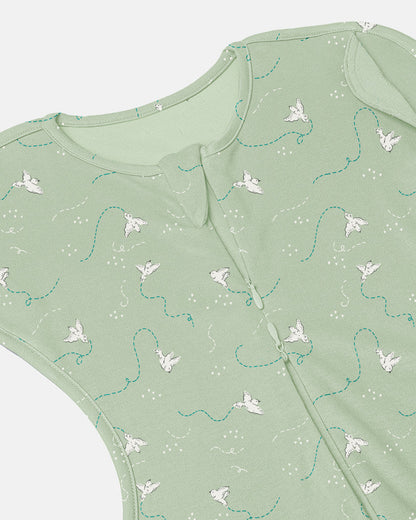 Cocoon Care Bamboo Transition Sleeping Pod/Bag-With Arms Out & Arms Up Options-With Two Way Zipper-Freedom Flighter-For Infants-3 to 6M