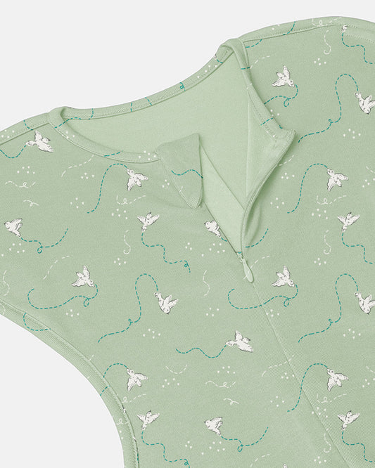 Cocoon Care Bamboo Transition Sleeping Pod/Bag-With Arms Out & Arms Up Options-With Two Way Zipper-Freedom Flighter-For Infants-3 to 6M