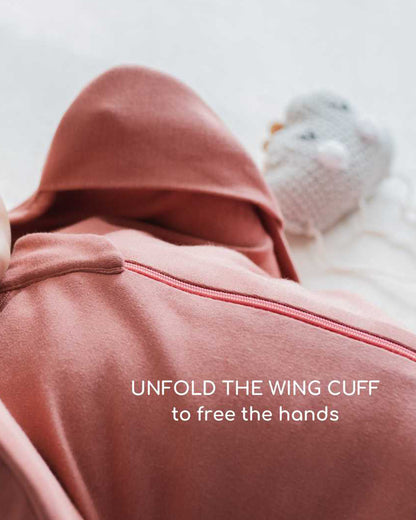 Cocoon Care Bamboo Transition Sleeping Pod/Bag-With Arms Out & Arms Up Options-With Two Way Zipper-Brown Rice-For Infants-3 to 6M