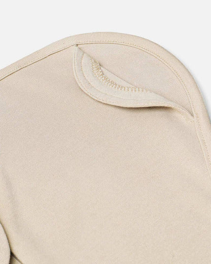 Cocoon Care Bamboo Transition Sleeping Pod/Bag-With Arms Out & Arms Up Options-With Two Way Zipper-Brown Rice-For Infants-3 to 6M