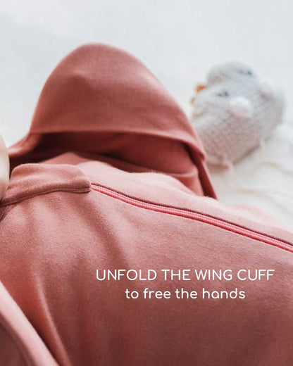 Cocoon Care Bamboo Transition Sleeping Pod/Bag-With Arms Out & Arms Up Options-With Two Way Zipper-Granite-For Infants-3 to 6M