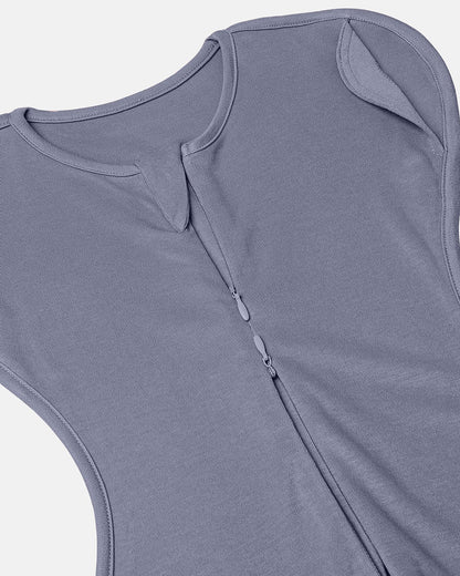 Cocoon Care Bamboo Transition Sleeping Pod/Bag-With Arms Out & Arms Up Options-With Two Way Zipper-Granite-For Infants-3 to 6M