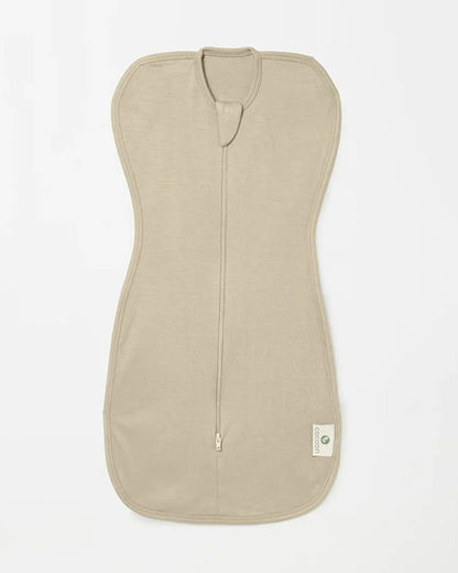 Cocoon Care Bamboo Sleeping Pod/Bag-With Snug Fit & Arms Up Option For Sound Sleep-With Two Way Zipper-Brown Rice-For Newborn