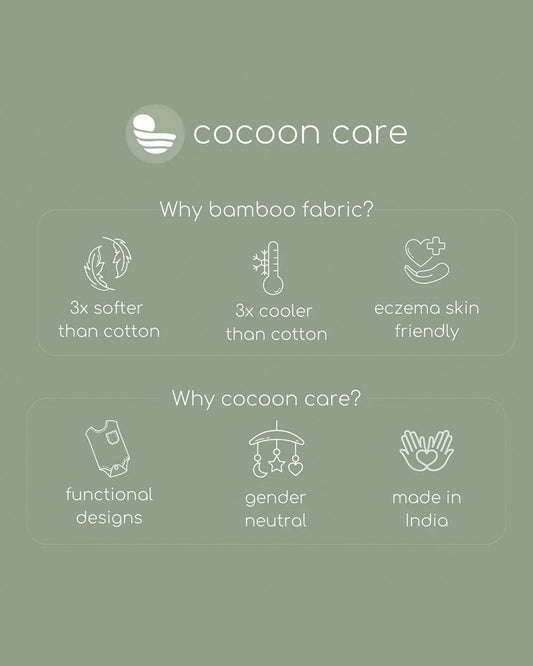 Cocoon Care Blanket & Hooded Towel Combo Pack-With Soft & Hypoallergenic Bamboo Muslin-Cheerful Stripes