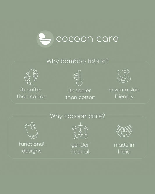 Cocoon Care Swaddle & Blanket Combo Pack-With Soft & Breathable Bamboo Muslin-Busy Bee