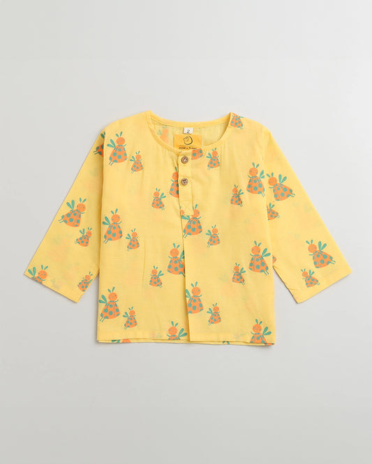 Mouse in the house Yellow Coord Set-Dotty Ladybug-Cotton-For Infants