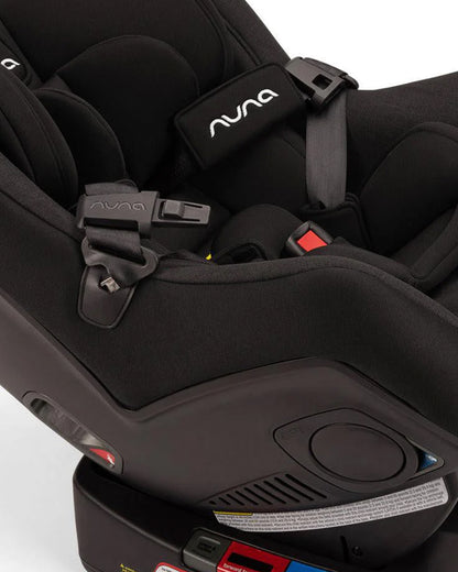 Nuna Rava Baby Car Seat-Convertible (Front & Rear Facing)-FAA Certified-10 Positions Recline-With Advanced Safety Technology-2 Years Warranty-For 0 to 7Y (Upto 30Kg)-Caviar