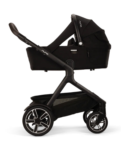 Nuna Demi Next Baby Stroller-Height Adjustable Parent Handle Bar-With Cup Holder-Wide Front Wheels-2 Years Warranty-Pram for 6M to 4Y (Upto 22 Kg)-Caviar