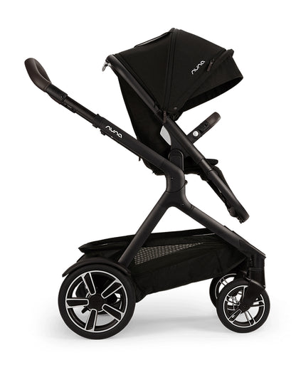 Nuna Demi Next Baby Stroller-Height Adjustable Parent Handle Bar-With Cup Holder-Wide Front Wheels-2 Years Warranty-Pram for 6M to 4Y (Upto 22 Kg)-Caviar