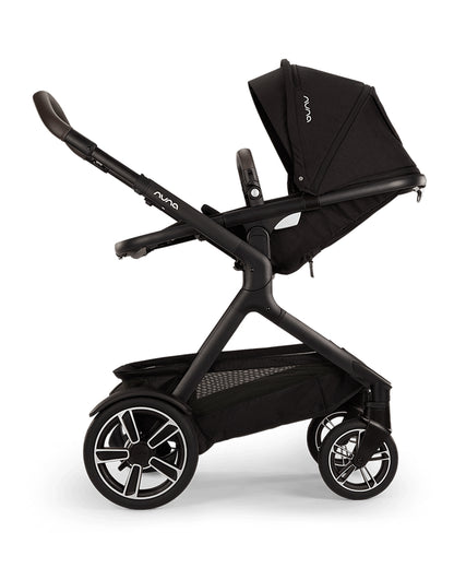 Nuna Demi Next Baby Stroller-Height Adjustable Parent Handle Bar-With Cup Holder-Wide Front Wheels-2 Years Warranty-Pram for 6M to 4Y (Upto 22 Kg)-Caviar