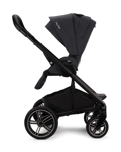 Nuna Mixx Next Baby Stroller-Height Adjustable Parent Handle Bar-Flat Reclining & Reversible Seat-Big Rear Wheels-Includes Rain Cover & Post Adaptors-2 Years Warranty-Pram for 0 to 4Y (Upto 22 Kg)-Ocean