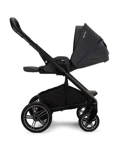 Nuna Mixx Next Baby Stroller-Height Adjustable Parent Handle Bar-Flat Reclining & Reversible Seat-Big Rear Wheels-Includes Rain Cover & Post Adaptors-2 Years Warranty-Pram for 0 to 4Y (Upto 22 Kg)-Ocean