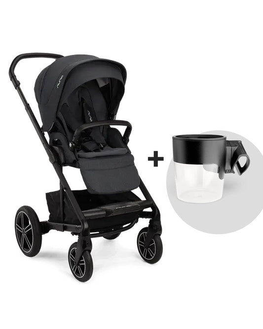 Nuna Mixx Next Baby Stroller-With Cup Holder-Height Adjustable Parent Handle Bar-Big Rear Wheels-Includes Rain Cover & Post Adaptors-2 Years Warranty-Pram for 0 to 4Y (Upto 22 Kg)-Ocean