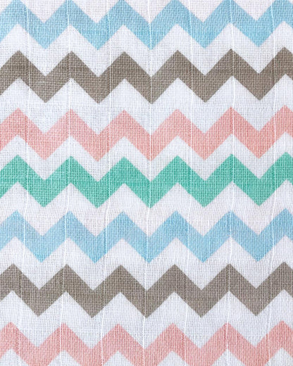 Masilo Organic Muslin Swaddles-Soft & Breathable-GOTS Certified Organic Cotton Muslin-Elephant Parade-Pack of 2-Infant Wraps