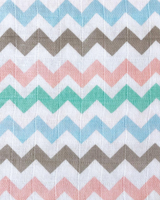 Masilo Organic Muslin Swaddles-Soft & Breathable-GOTS Certified Organic Cotton Muslin-Elephant Parade-Pack of 2-Infant Wraps