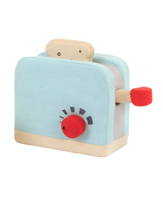 Role Play Toaster Set-Includes 7 Pieces-Blue-Enhances Creativity-Pretend & Play Toy-12M+