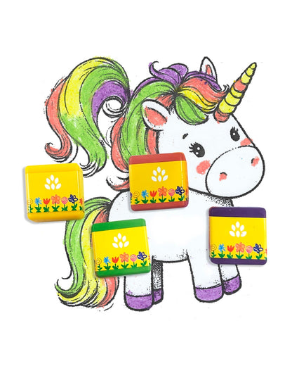 Azafran My First Crayon Unicorn-Pack Of 4 Jumbo Crayons-Promotes Creativity-Non Toxic-Art & Craft Kit-18M+