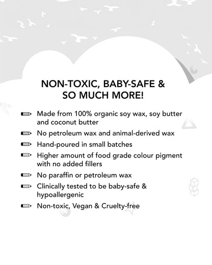 Azafran My First Crayon Unicorn-Pack Of 4 Jumbo Crayons-Promotes Creativity-Non Toxic-Art & Craft Kit-18M+