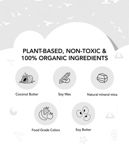 Azafran My First Crayon Unicorn-Pack Of 4 Jumbo Crayons-Promotes Creativity-Non Toxic-Art & Craft Kit-18M+