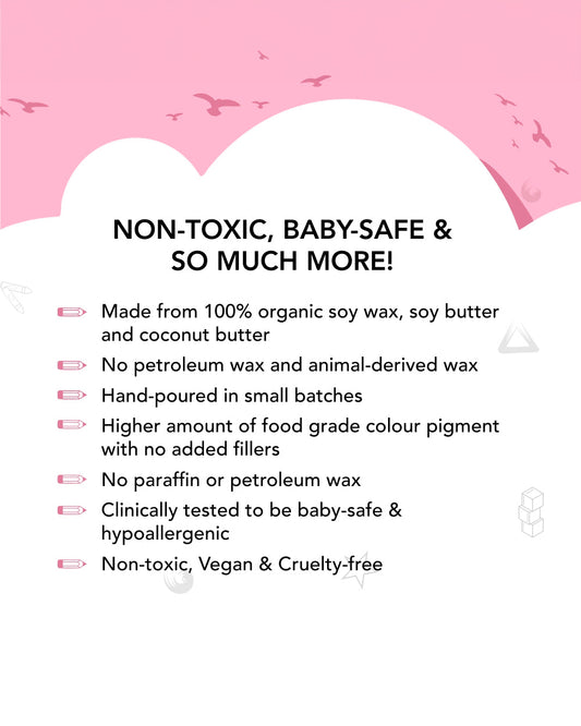 Azafran My First Crayon Baby Girl-Pack Of 4 Jumbo Crayons-Promotes Creativity-Non Toxic-Art & Craft Kit-18M+