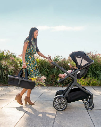 Nuna Demi Grow Baby Stroller-Converts to Double or Twin Stroller-Custom Dual Suspension-Pram for 0M+ (Upto 22 Kg)-Riveted