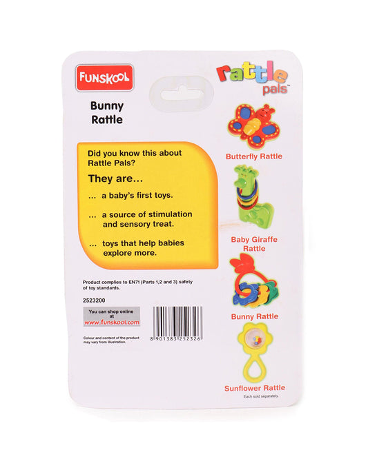 Funskool Giggles Bunny Rattle Toy-For Infants