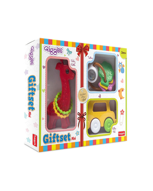 Funskool Giggles Gift Set Mini Combo Rattle Toy-Pack of 3-For Infants