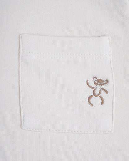 Beelittle Light Grey Full Sleeves T-shirt-Cotton-For Infants