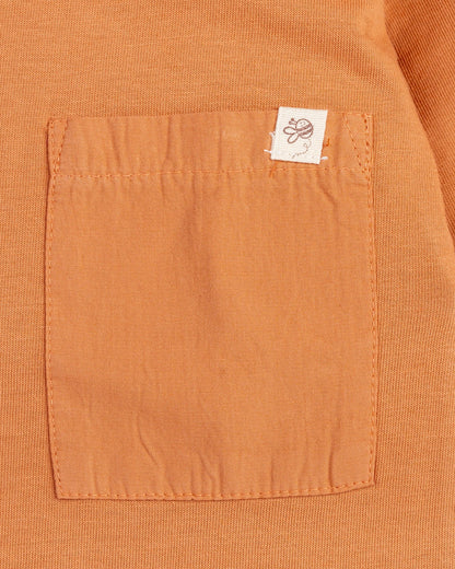 Beelittle Dusty Orange Full Sleeves T-shirt-Cotton-For Infants