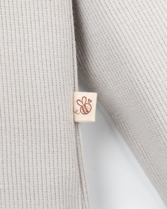 Beelittle Grey Full Sleeves T-shirt-Cotton-For Infants